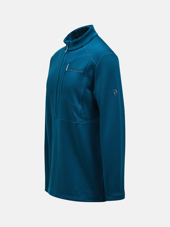 Blue Men Peak Performance Trail Polartec® Power Grid™ Half Zip Fleece | US-RKXBW0947