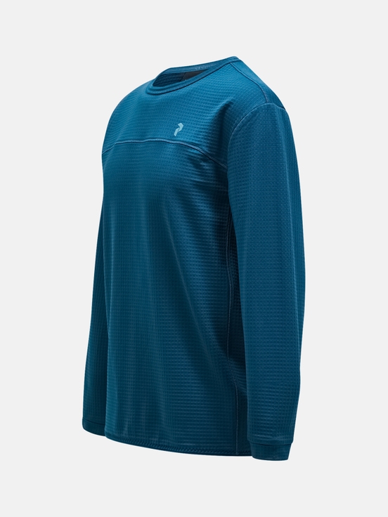 Blue Men Peak Performance Trail Polartec® Power Grid™ Crew Fleece | US-MZNUP8637