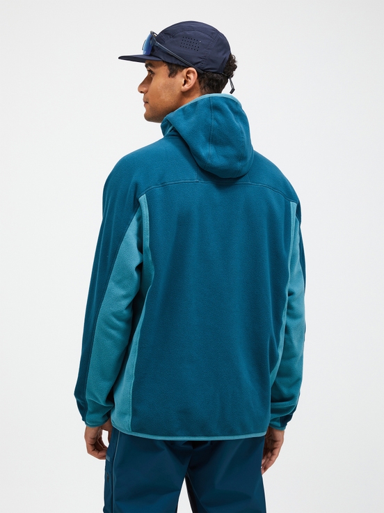 Blue Men Peak Performance Treeline Fleece Hoodie | US-LIZEP7619