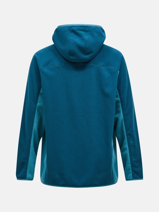 Blue Men Peak Performance Treeline Fleece Hoodie | US-LIZEP7619