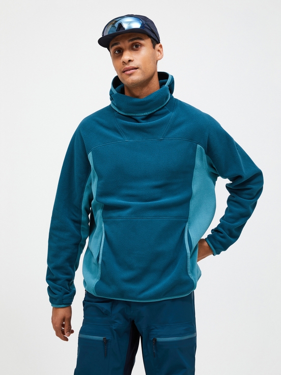 Blue Men Peak Performance Treeline Fleece Hoodie | US-LIZEP7619