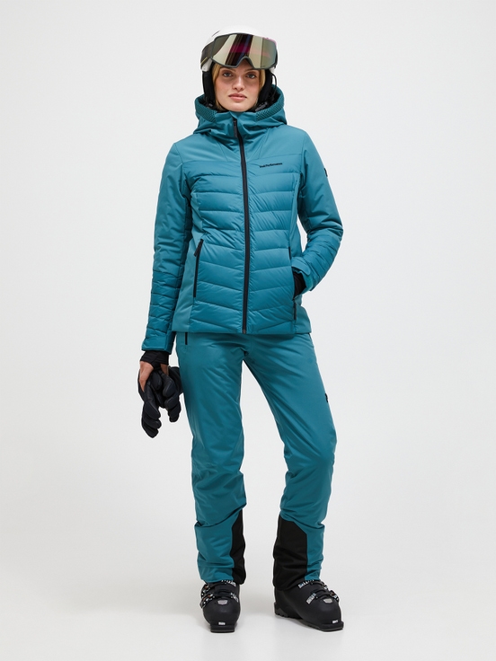 Blue Women Peak Performance Blackfire Down Ski Jacket | US-VSGRX2518