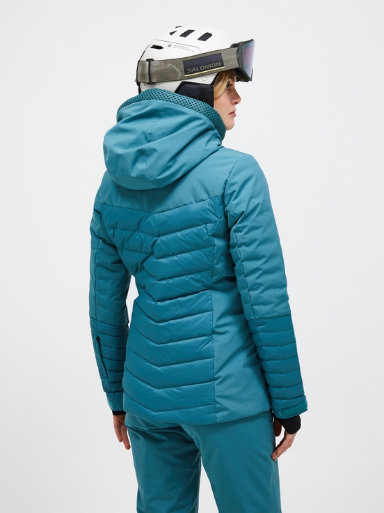 Blue Women Peak Performance Blackfire Down Ski Jacket | US-VSGRX2518