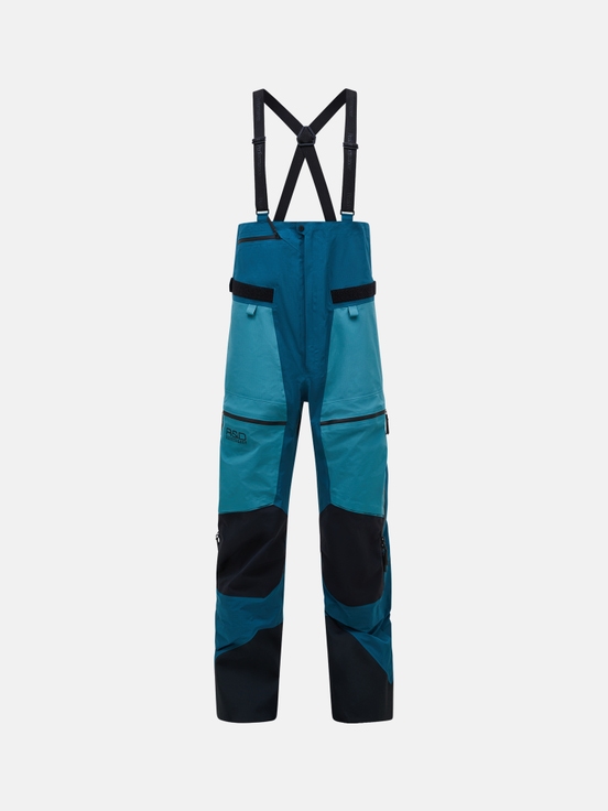 Blue / Black Men Peak Performance Vertical Gore-tex Pro 3l Shell Bib Pants | US-UXTWY1640