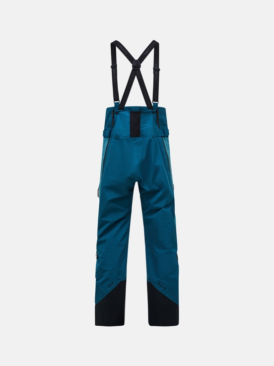 Blue / Black Men Peak Performance Vertical Gore-tex Pro 3l Shell Bib Pants | US-UXTWY1640