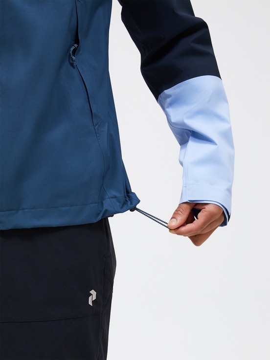 Blue / Dark Blue Men Peak Performance Trail Hipe Shell Jacket | US-SUDQY9710