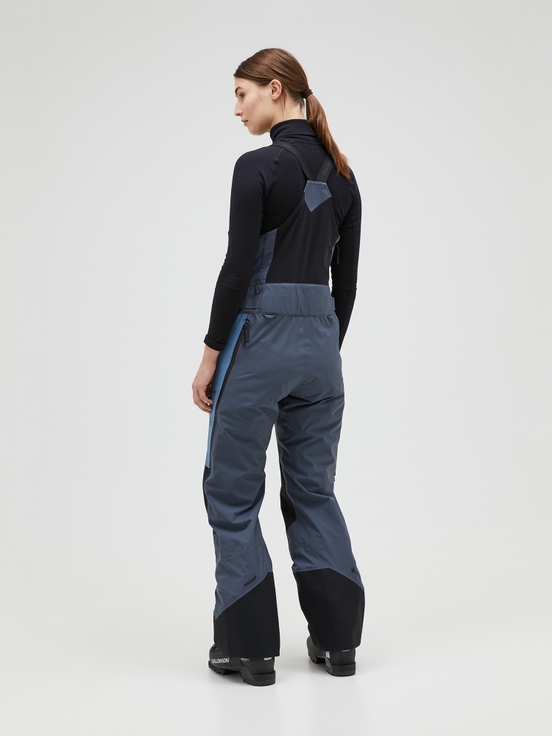 Blue / Dark Blue Women Peak Performance Vertical Gore-tex Pro 3l Shell Bib Pants | US-GLQDJ9825