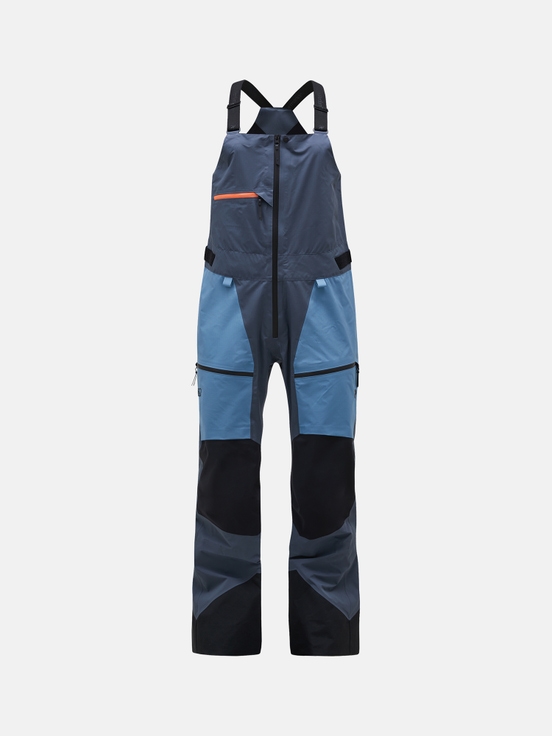 Blue / Dark Blue Women Peak Performance Vertical Gore-tex Pro 3l Shell Bib Pants | US-GLQDJ9825