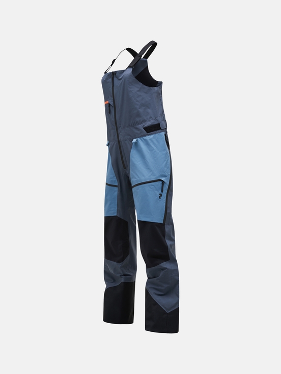 Blue / Dark Blue Women Peak Performance Vertical Gore-tex Pro 3l Shell Bib Pants | US-GLQDJ9825