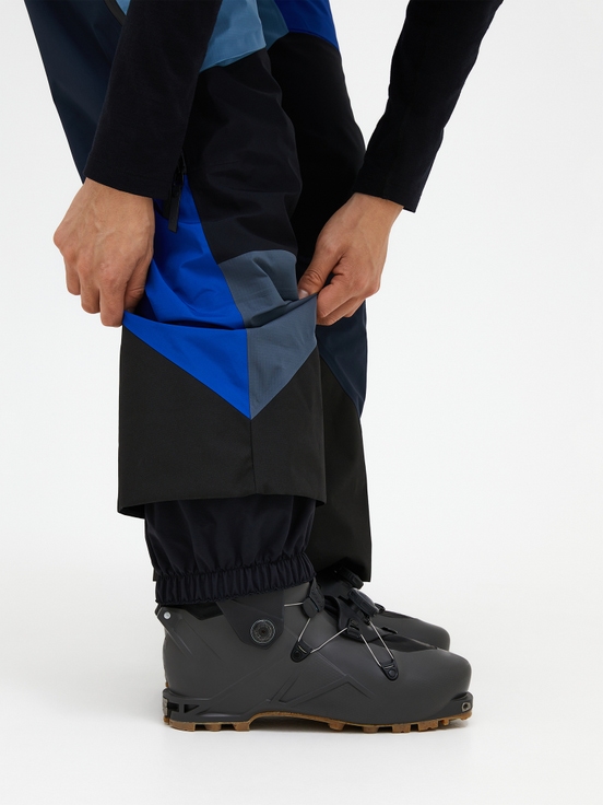 Blue / Dark Blue / Black Men Peak Performance Vertical Gore-tex Pro Ldn 3l Shell Bib Pants | US-UYEGH2510