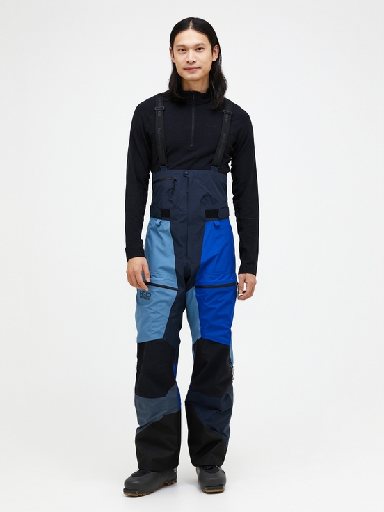 Blue / Dark Blue / Black Men Peak Performance Vertical Gore-tex Pro Ldn 3l Shell Bib Pants | US-UYEGH2510