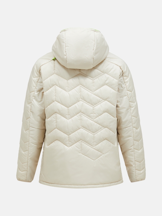 Cream Men Peak Performance Elevate Hood Down Jacket | US-BNKHF8613