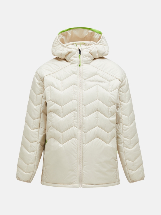 Cream Men Peak Performance Elevate Hood Down Jacket | US-BNKHF8613