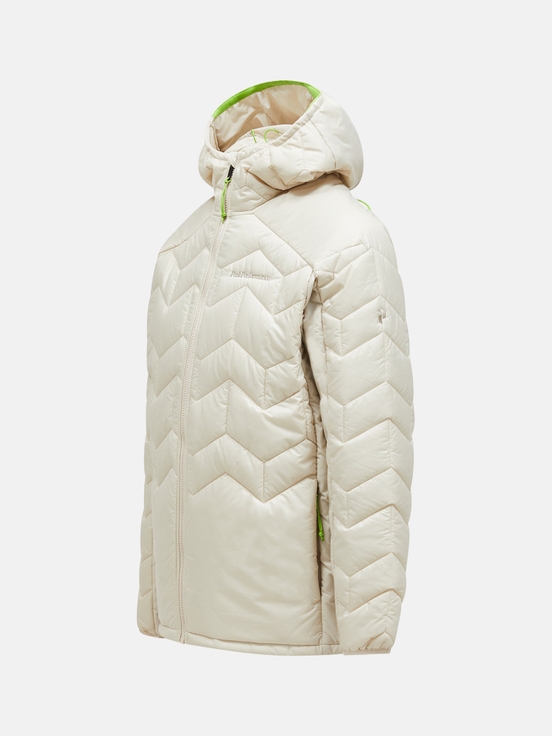 Cream Men Peak Performance Elevate Hood Down Jacket | US-BNKHF8613