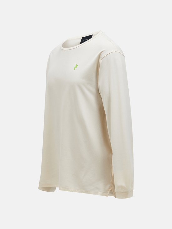 Cream Men Peak Performance Trail Longsleeve T-shirt | US-TSRQM2743