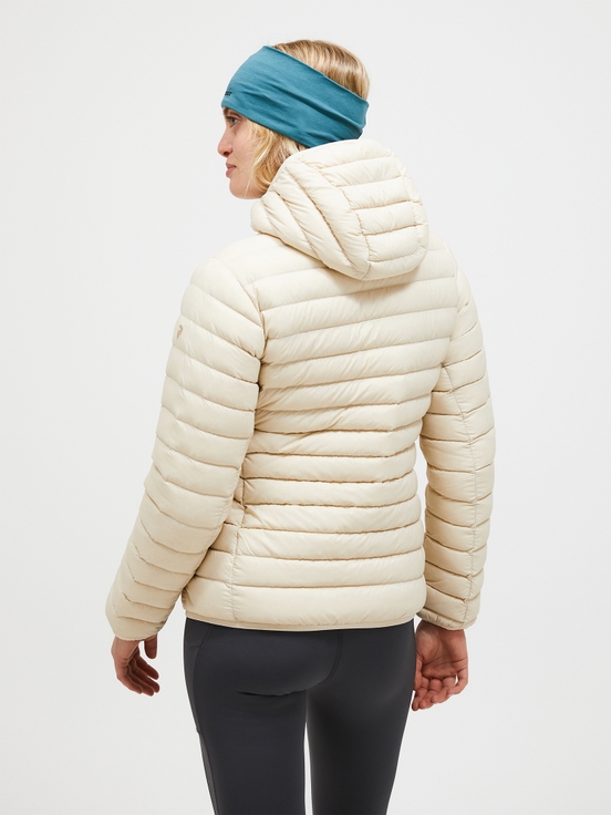 Cream Women Peak Performance Down Liner Hood Down Jacket | US-GCKFV2807