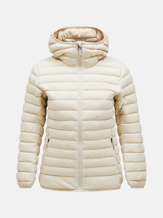 Cream Women Peak Performance Down Liner Hood Down Jacket | US-GCKFV2807