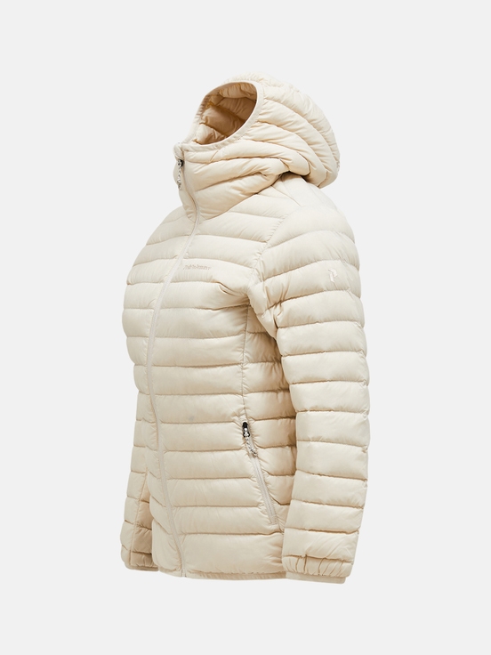 Cream Women Peak Performance Down Liner Hood Down Jacket | US-GCKFV2807