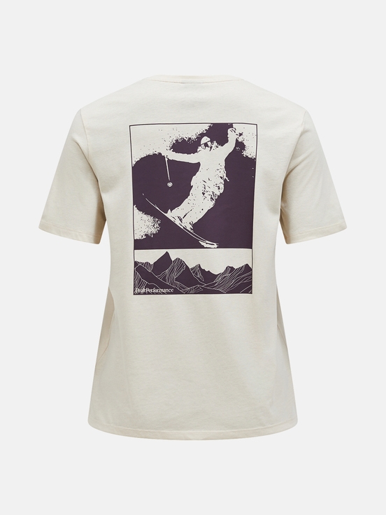 Cream Women Peak Performance Explore Graphic T-shirt | US-SCXYW1640