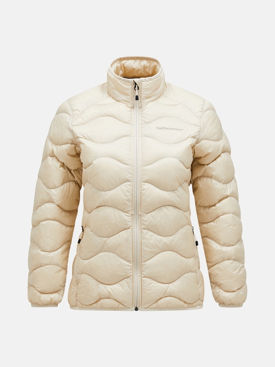 Cream Women Peak Performance Helium Down Jacket | US-VPIYL0893