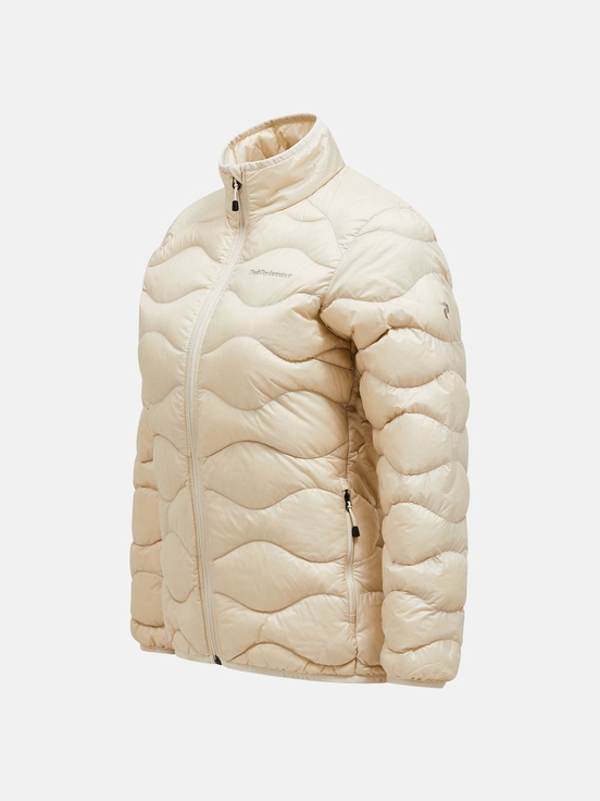 Cream Women Peak Performance Helium Down Jacket | US-VPIYL0893