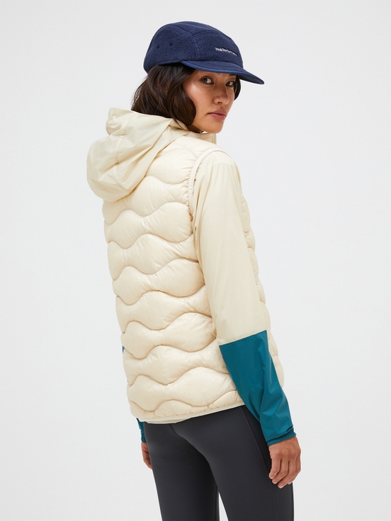 Cream Women Peak Performance Helium Down Vest | US-ZKFUV5741