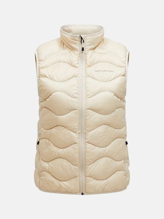 Cream Women Peak Performance Helium Down Vest | US-ZKFUV5741