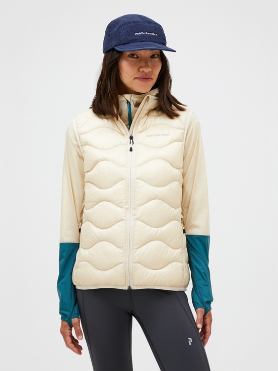 Cream Women Peak Performance Helium Down Vest | US-ZKFUV5741