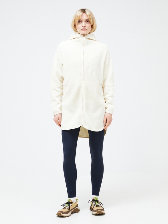 Cream Women Peak Performance Pile Long Zip Knitwear | US-CZRXE3154