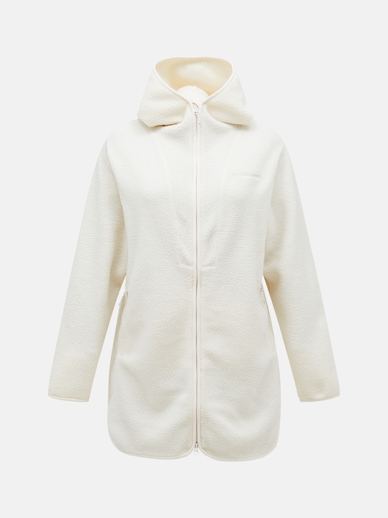 Cream Women Peak Performance Pile Long Zip Knitwear | US-CZRXE3154