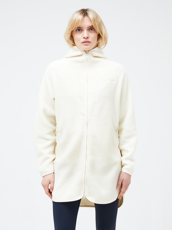 Cream Women Peak Performance Pile Long Zip Knitwear | US-CZRXE3154