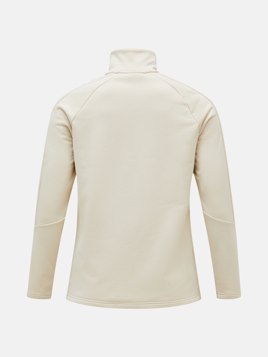 Cream Women Peak Performance Rider Zip Midlayers | US-GDBVN8365