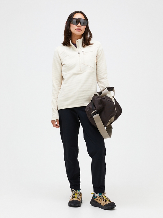 Cream Women Peak Performance Trail Polartec® Power Grid™ Half Zip Fleece | US-KTIHN8724