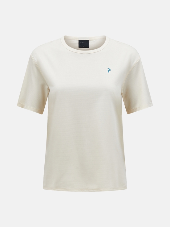 Cream Women Peak Performance Trail Shortsleev T-shirt | US-JMFDL3486