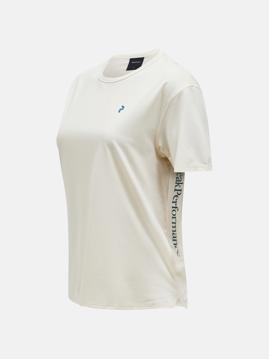 Cream Women Peak Performance Trail Shortsleev T-shirt | US-JMFDL3486