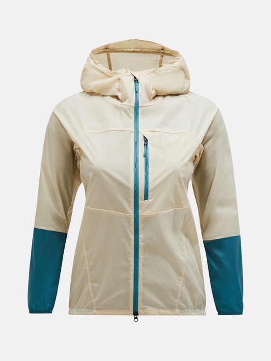 Cream Women Peak Performance Vislight Wind Jacket | US-CJYIH3197