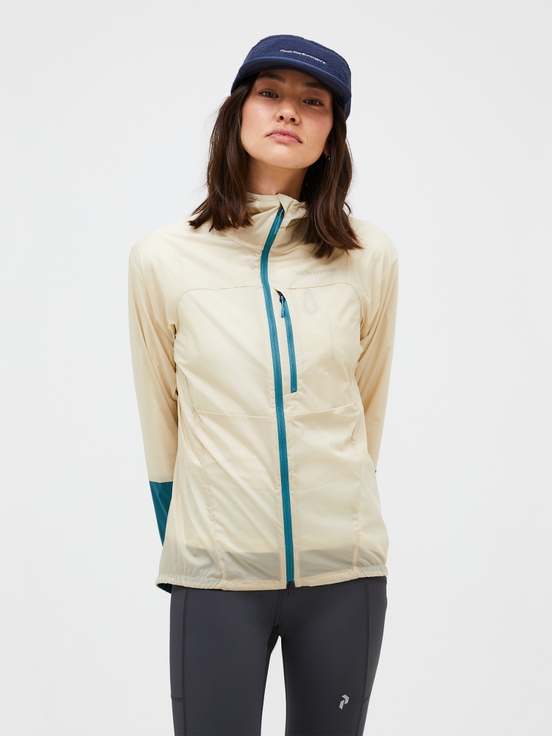 Cream Women Peak Performance Vislight Wind Jacket | US-CJYIH3197