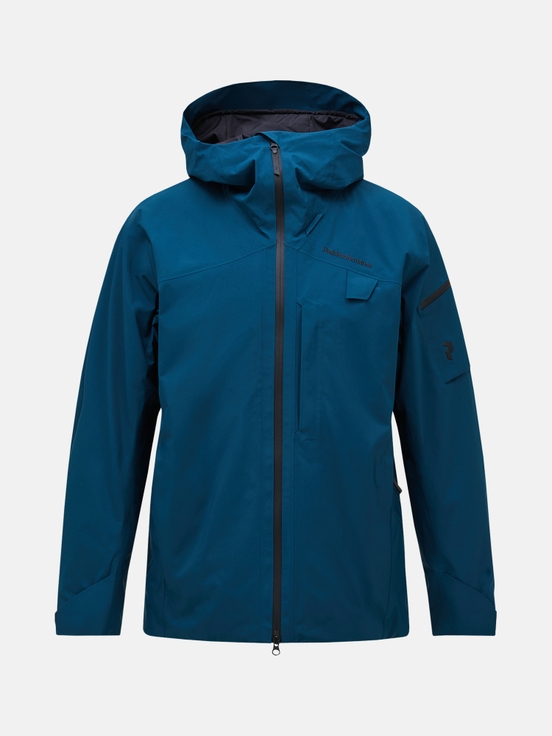 Dark Blue Men Peak Performance Alpine Gore-tex 2l Insulated Shell Ski Jacket | US-DTWFP0842