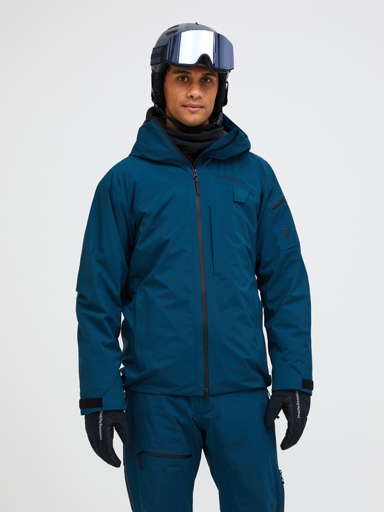 Dark Blue Men Peak Performance Alpine Gore-tex 2l Insulated Shell Ski Jacket | US-DTWFP0842