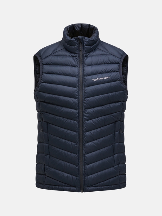 Dark Blue Men Peak Performance Frost Down Vest | US-MWKFV0312