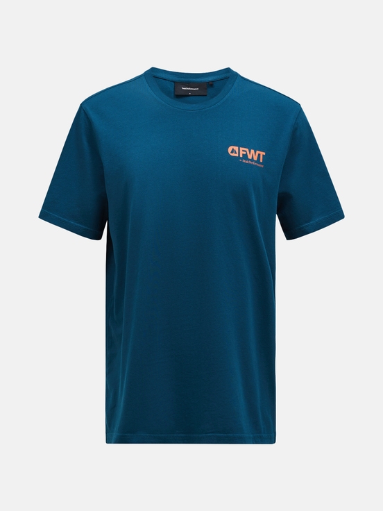 Dark Blue Men Peak Performance Fwt Pow T-shirt | US-AXSNG0968