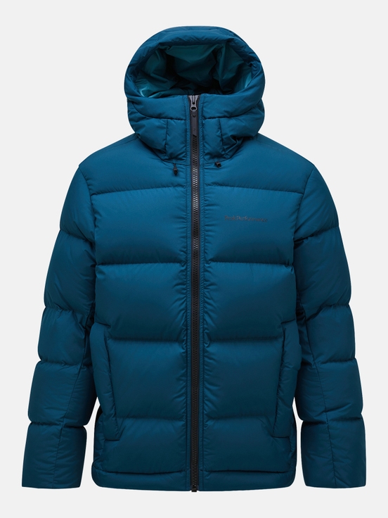 Dark Blue Men Peak Performance Rivel Down Jacket | US-SXLMY1587