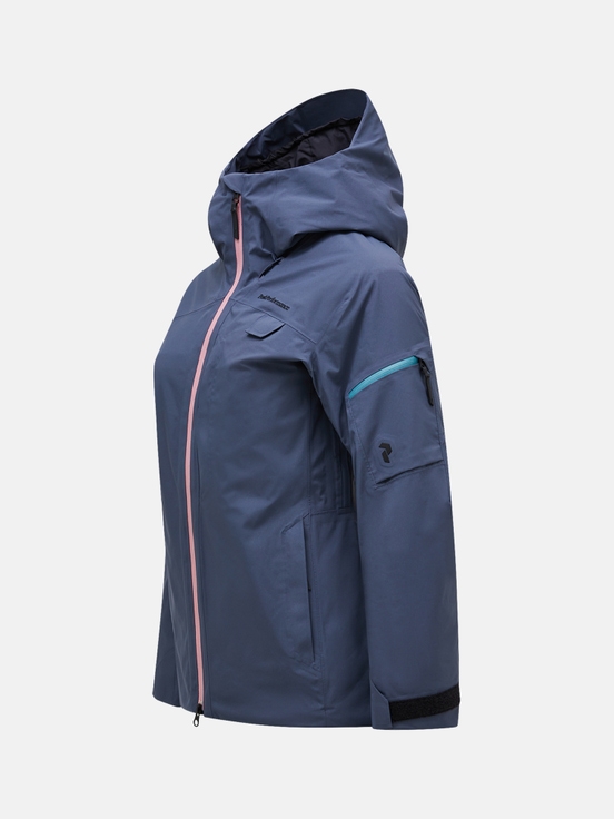 Dark Blue Women Peak Performance Alpine Gore-tex 2l Flo Edition Ski Jacket | US-NGCRM3420