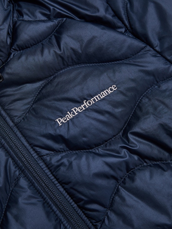 Dark Blue Women Peak Performance Helium Hood Down Jacket | US-POHTU8427