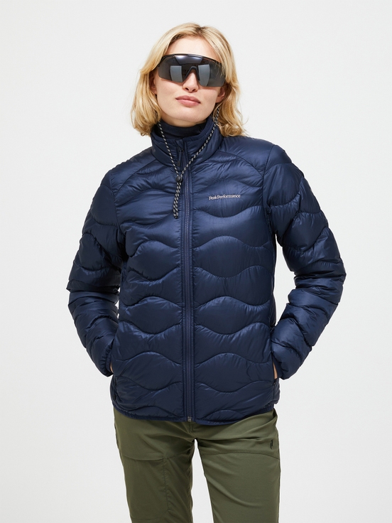 Dark Blue Women Peak Performance Helium Down Jacket | US-ZIAOP2058