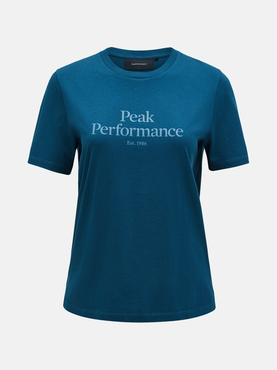 Dark Blue Women Peak Performance Original T-shirt | US-OWVHS8139