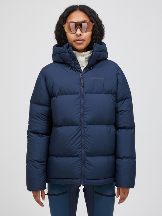 Dark Blue Women Peak Performance Rivel Puffer Down Jacket | US-JEFOM1945