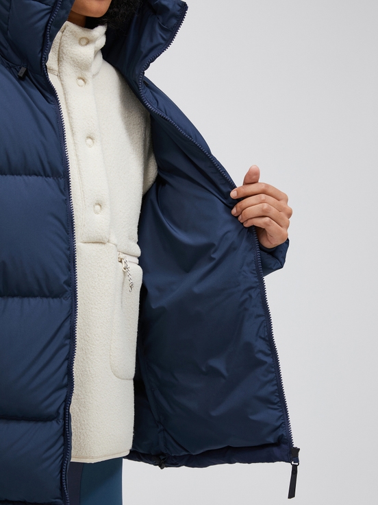 Dark Blue Women Peak Performance Rivel Puffer Down Jacket | US-JEFOM1945