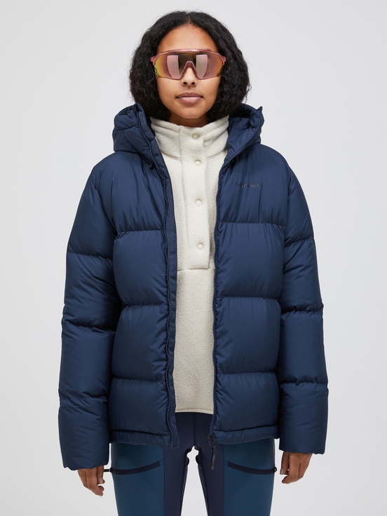 Dark Blue Women Peak Performance Rivel Puffer Down Jacket | US-JEFOM1945