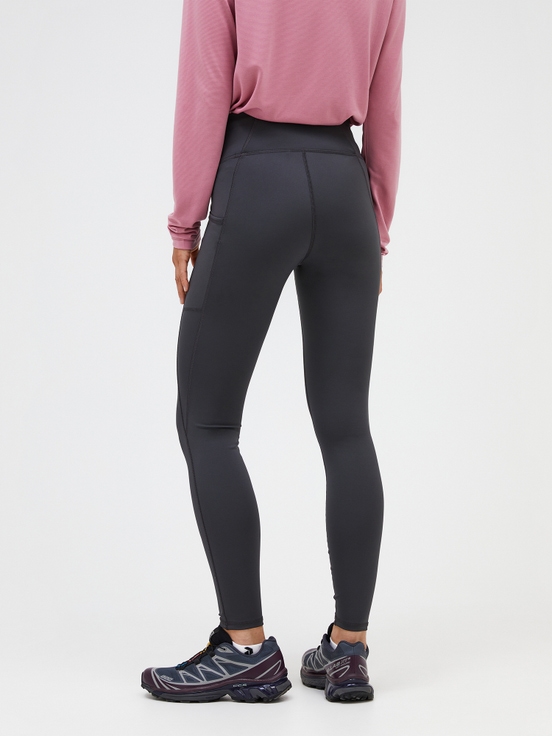 Dark Grey Women Peak Performance Flow Tights | US-OISYW5163